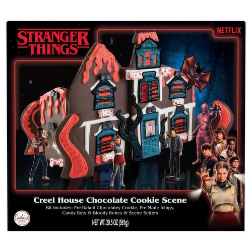 Cookies United Stranger Things Creel House Chocolate Cookie Scene Kit, 20.5 oz