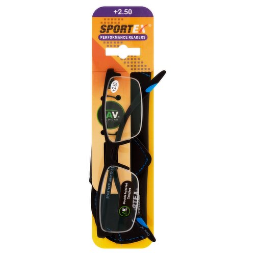 SAV Eyewear Sportex +2.50 Performance Readers