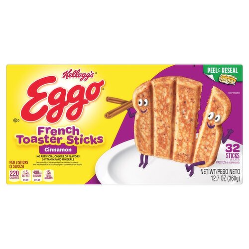 Kellogg's Eggo Cinnamon French Toaster Sticks, 32 count, 12.7 oz