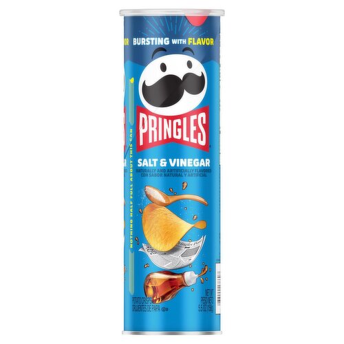 Pringles Salt & Vinegar Potato Crisps, 5.5 oz