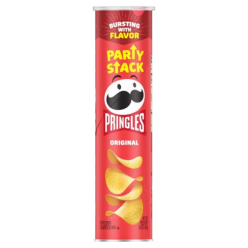 Pringles Party Stack Original Potato Crisps, 6.8 oz