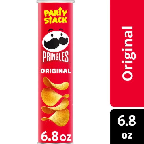 Pringles Party Stack Original Potato Crisps, 6.8 oz