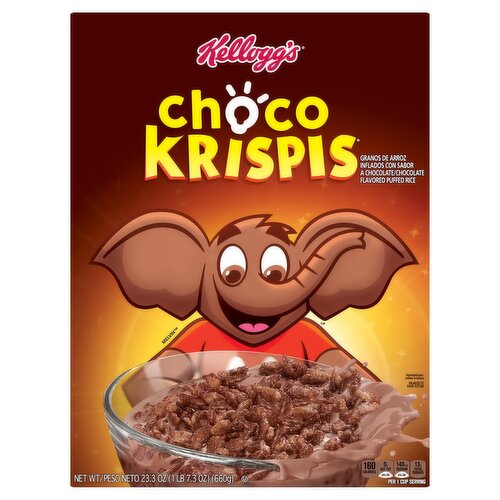 Kellogg's Choco Krispies Chocolate Flavored Puffed Rice Cereal, 23.3 oz