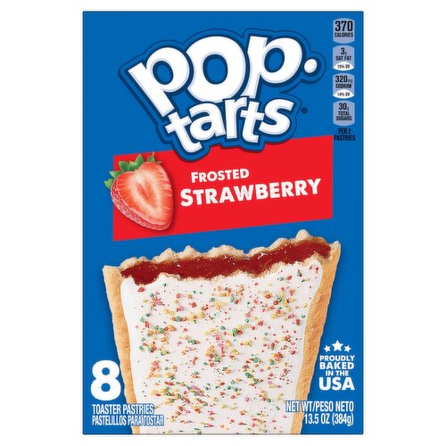 Pop-Tarts Frosted Strawberry Toaster Pastries, 8 count, 13.5 oz