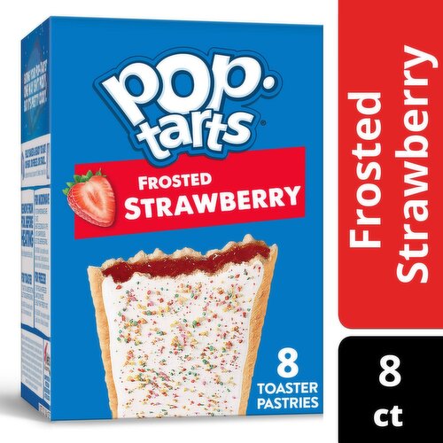 Pop-Tarts Frosted Strawberry Toaster Pastries, 8 count, 13.5 oz