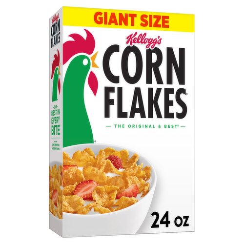 Kellogg's Corn Flakes Cereal Giant Size, 24 oz 