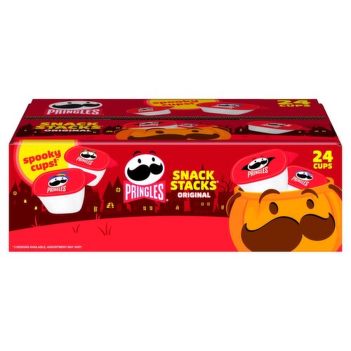 Pringles Snack Stacks Original Potato Crisps, 0.67 oz, 24 count