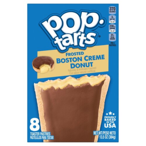 Pop-Tarts Frosted Boston Creme Donut Toaster Pastries, 8 count, 13.5 oz