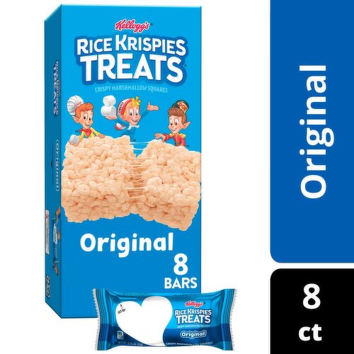 Kellogg's Rice Krispies Treats Original Crispy Marshmallow Squares, 0.78 oz, 8 count