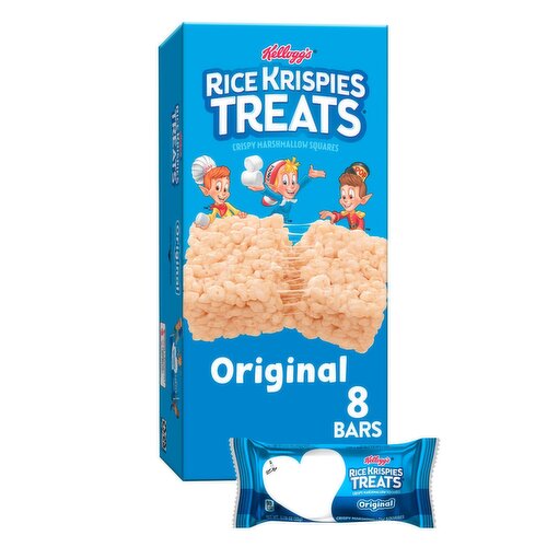 Kellog's Rice Krispies Treats Original Crispy Marshmallow Squares, 0.78 oz, 8 count