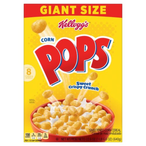 Kellogg's Corn Pops Sweetened Corn Cereal, 22.6 oz