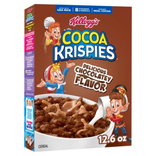 Kellogg's Cocoa Krispies Chocolatey, Sweetened Rice Cereal, 12.6 oz
