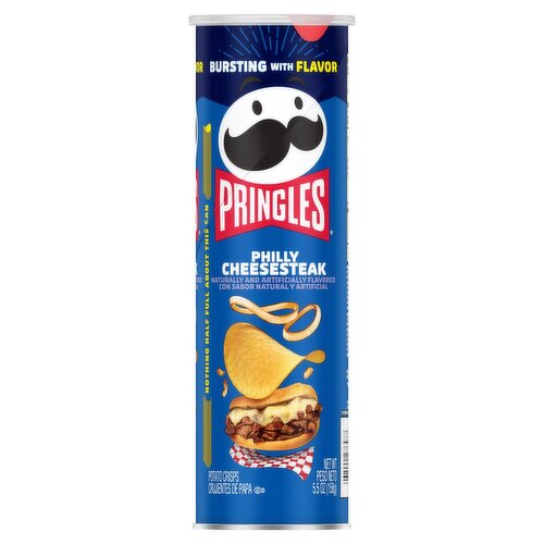 Pringles Philly Cheesesteak Potato Crisps, 5.5 oz