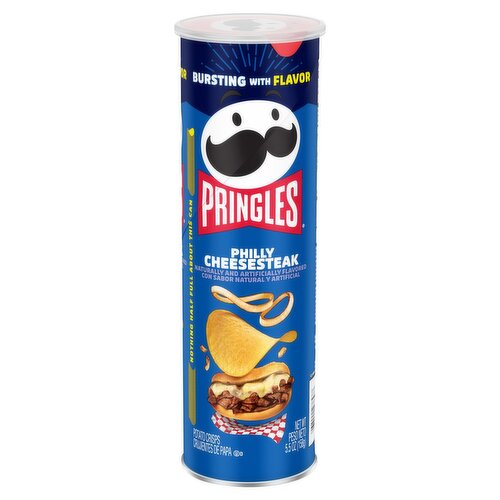 Pringles Philly Cheesesteak Potato Crisps, 5.5 oz