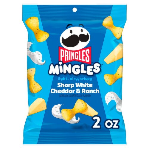 Pringles Mingles Sharp White Cheddar & Ranch Puffed Snacks, 2 oz