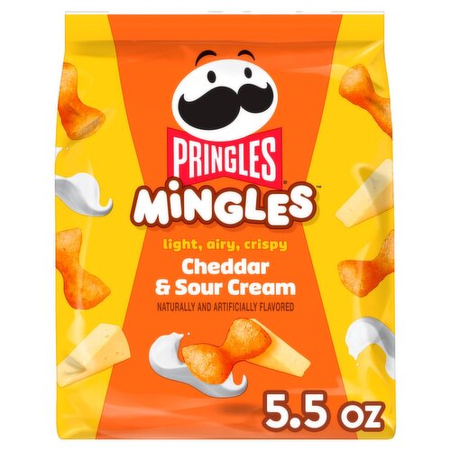 Pringles Mingles Cheddar & Sour Cream Flavored Puffed Snacks, 5.5 oz