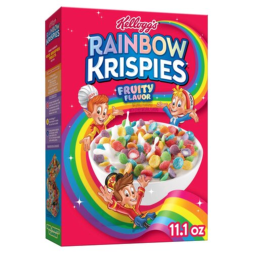 Kellogg's Rainbow Krispies Fruity Flavor Sweetened Multigrain Cereal, 11.1 oz