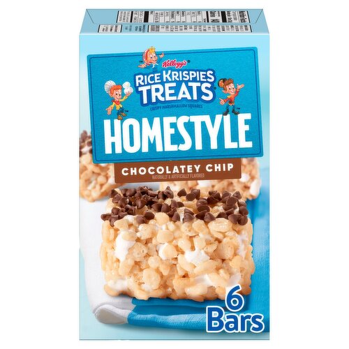 Kellogg's Rice Krispies Treats Chocolatey Chip Crispy Marshmallow Squares, 1.16 oz, 6 count