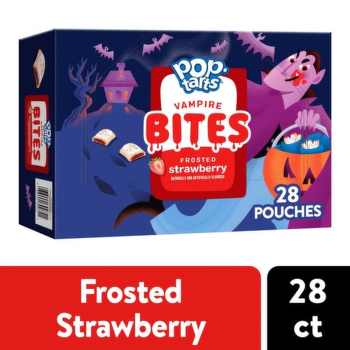 Pop-Tarts Frosted Strawberry Vampire Bites, 0.92 oz, 28 count