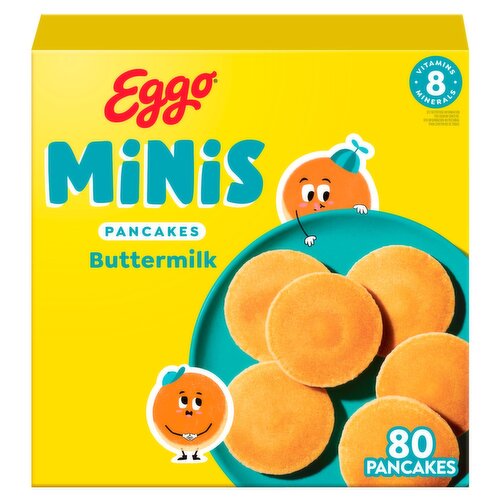 Kellogg's Eggo Minis Pancakes Family Pack, 80 count, 28.2 oz