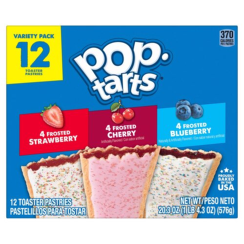 Pop-Tarts Toaster Pastries Variety Pack, 12 count, 20.3 oz