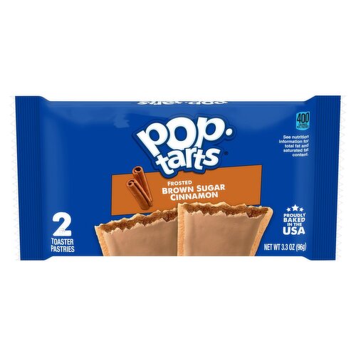 Pop-Tarts Frosted Brown Sugar Cinnamon Toaster Pastries, 2 count, 3.3 oz