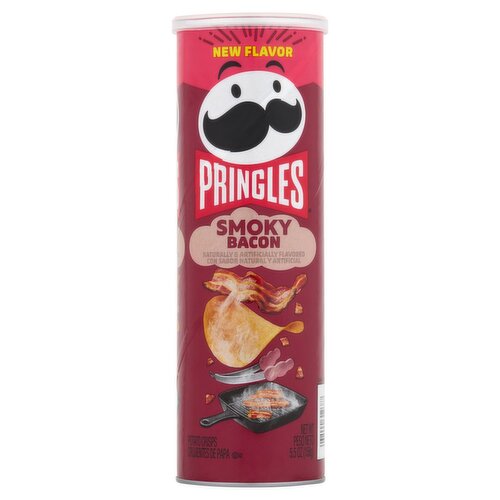 Pringles Smoky Bacon Potato Crisps, 5.5 oz