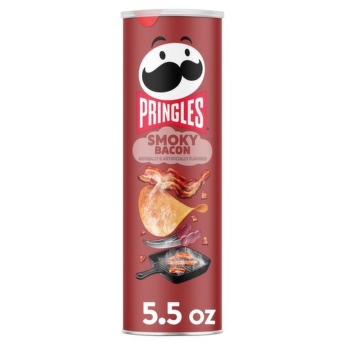 Pringles Smoky Bacon Potato Crisps, 5.5 oz