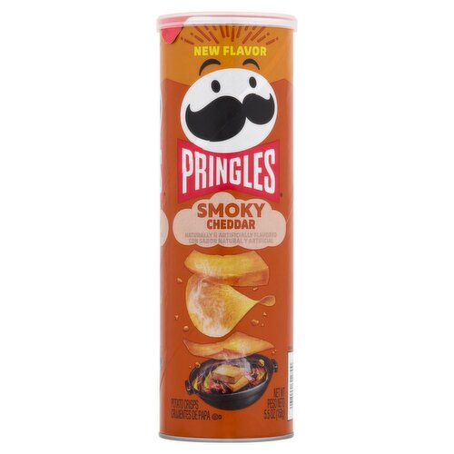 Pringles Smoky Cheddar Potato Crisps, 5.5 oz