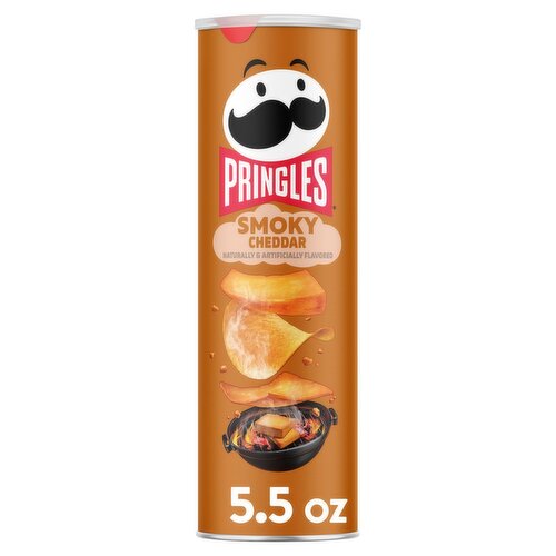 Pringles Smoky Cheddar Potato Crisps, 5.5 oz