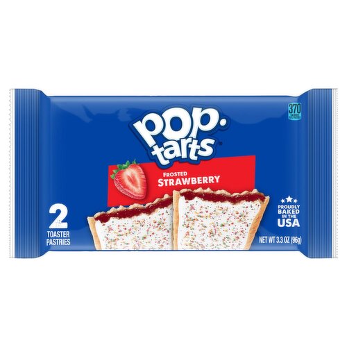 Pop-Tarts Frosted Strawberry Toaster Pastries, 2 count, 3.3 oz