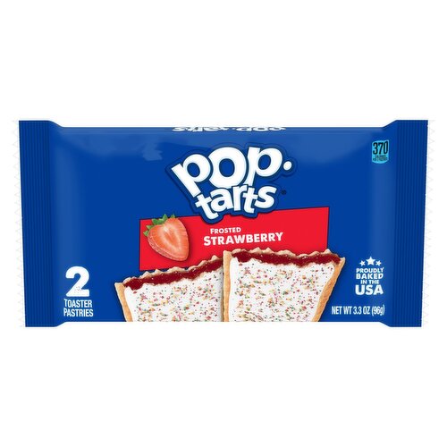 Pop-Tarts Frosted Strawberry Toaster Pastries, 2 count, 3.3 oz