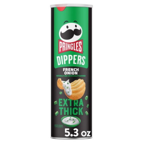 Pringles Dippers Extra Thick French Onion Potato Crisps, 5.3 oz