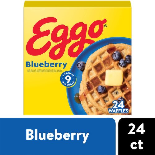 Eggo Blueberry Waffles Family Pack, 24 count, 29.6 oz