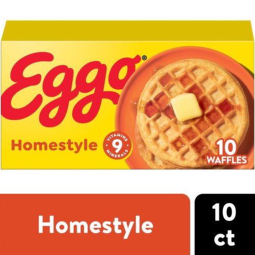 Kellogg's Eggo Homestyle Waffles, 10 count, 12.3 oz