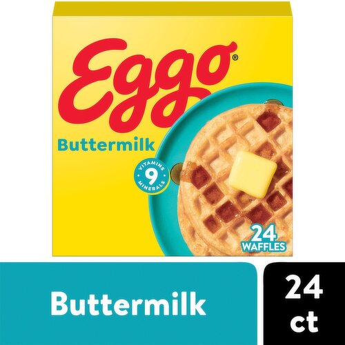 Kellogg's Eggo Buttermilk Waffles Family Pack, 24 count, 29.6 oz