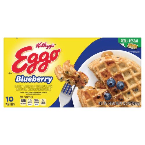 Kellogg's Eggo Blueberry Waffles, 10 count, 12.3 oz