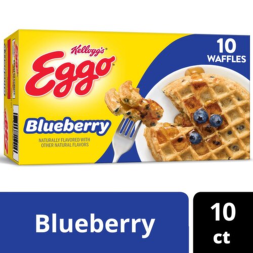 Eggo Blueberry Waffles, 10 count, 12.3 oz