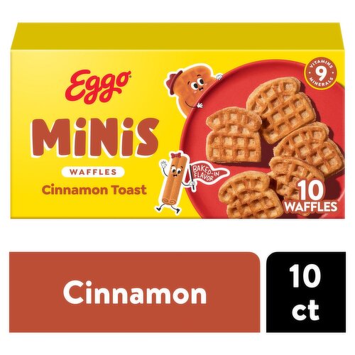 Eggo Minis Cinnamon Toast Waffles, 10 count, 10.75 oz
