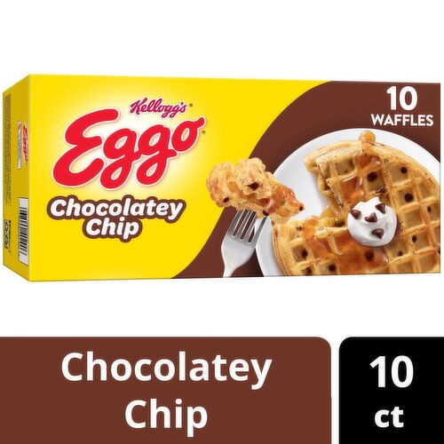Eggo Chocolatey Chip Waffles, 10 count, 12.3 oz