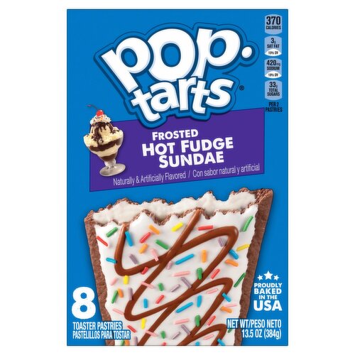 Pop-Tarts Frosted Hot Fudge Sundae Toaster Pastries, 8 count, 13.5 oz