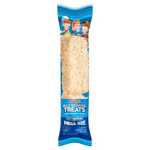 Kellogg's Rice Krispies Treats Original Crispy Marshmallow Squares Mega Size, 2.2 oz