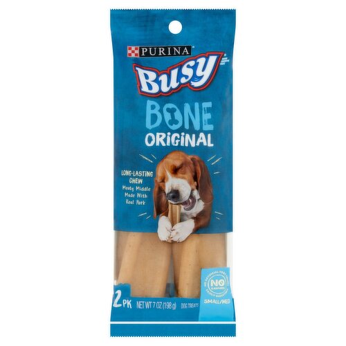 Purina Busy Original Bone Small/Med Dog Treats, 2 count, 7 oz