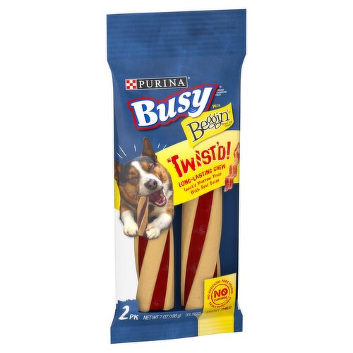 Purina Busy with Beggin' Twist'd! Dog Treats, Small/Med, 2 count, 7 oz