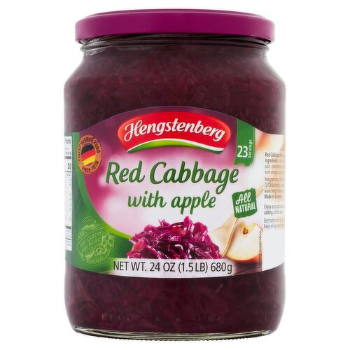 Hengstenberg Red Cabbage with Apple, 24 oz