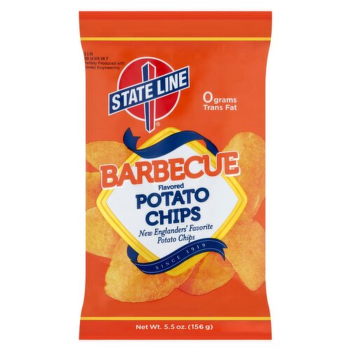 State Line Barbecue Flavored Potato Chips, 5.5 oz