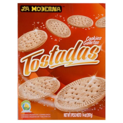 La Moderna Tostadas Cookies, 2.33 oz, 6 count