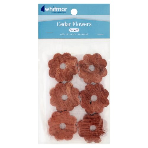 Whitmor Cedar Flowers, 6 count