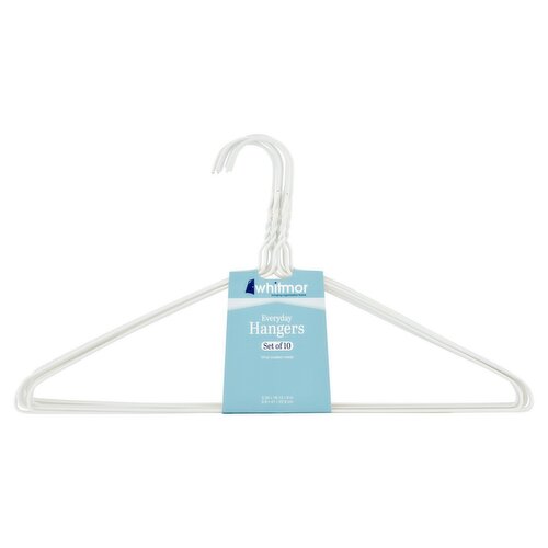 Whitmor Everyday Hangers, 10 count