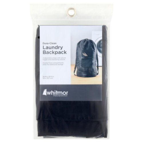 Whitmor Dura-Clean Laundry Backpack